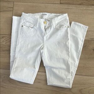 Frame Denim Women's Bright White Skinny Jeans